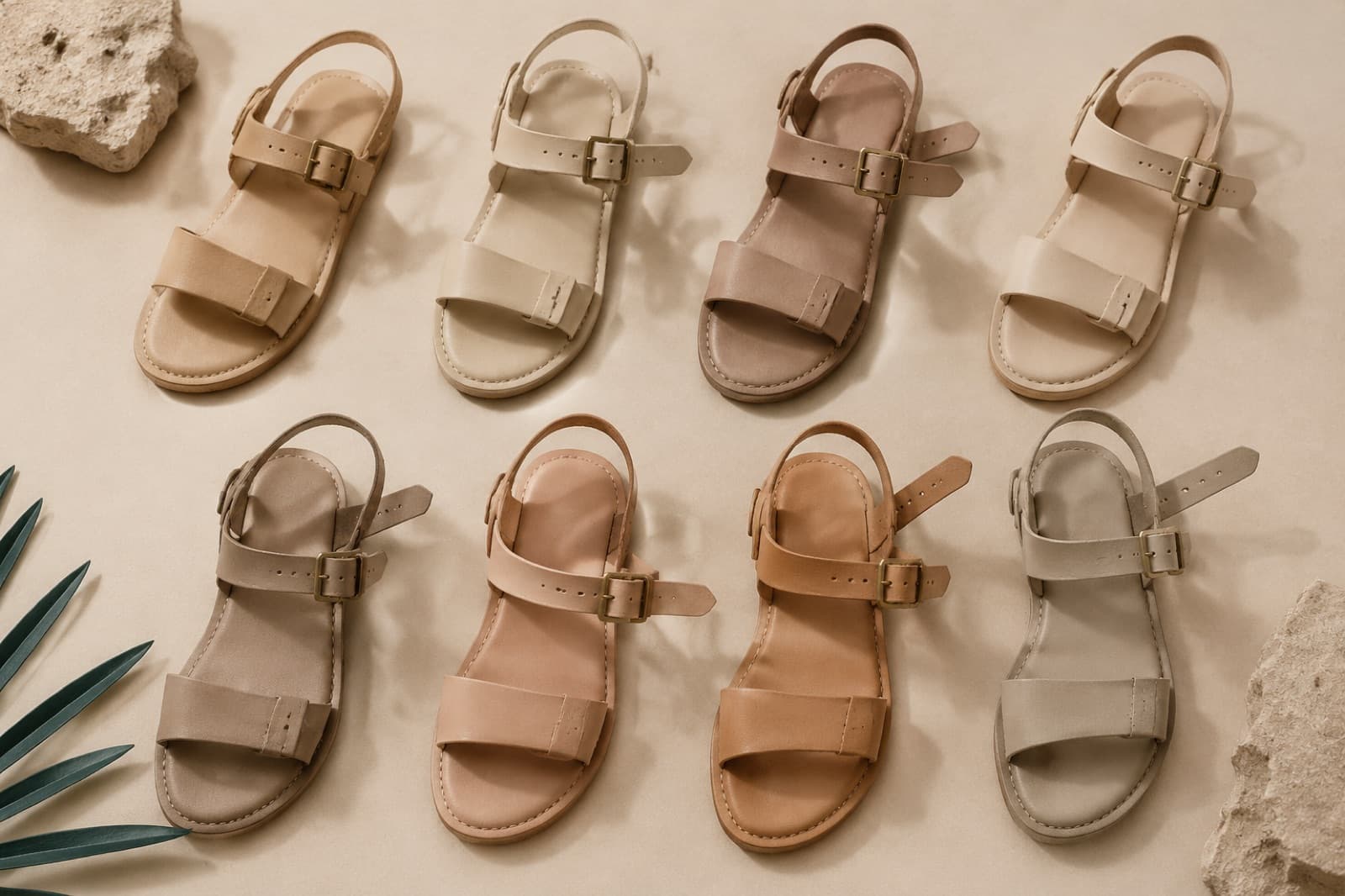 Flat Sandals — Multiple straps, all of them adjustable. The line to start with if you have never had a pair fit properly.